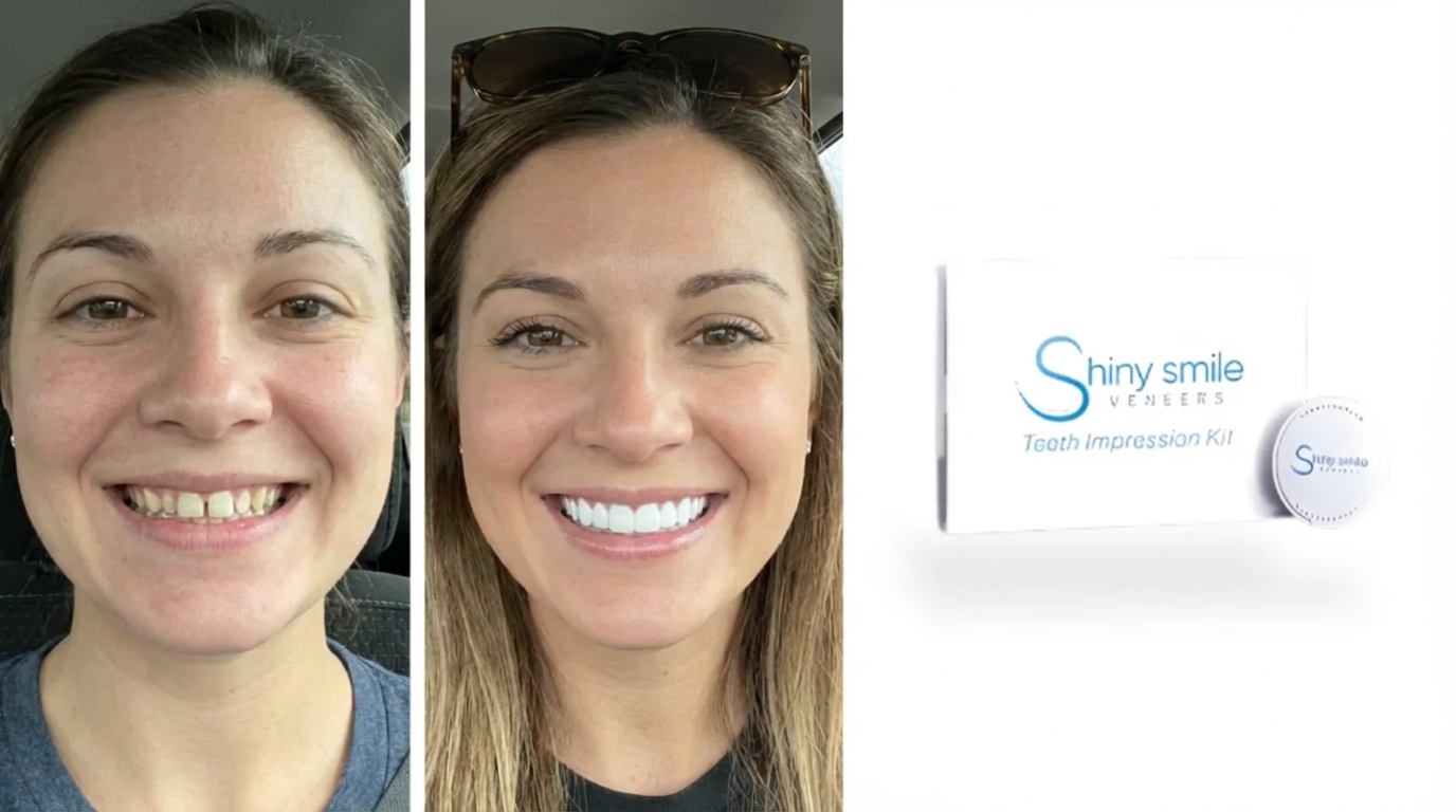 Shiny Smile Veneers Before and After